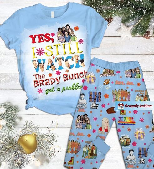 Brady Bunch Pajamas, Brady Bunch Shirt, Brady Bunch Pajamas Pants, Brady Bunch Holiday Pajamas