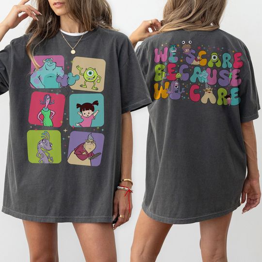 We Scare Because We Care Shirt, Monster Inc Shirt