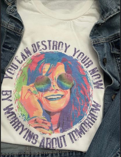 Janis J t-shirt, rock band Unisex tee, vintage feel