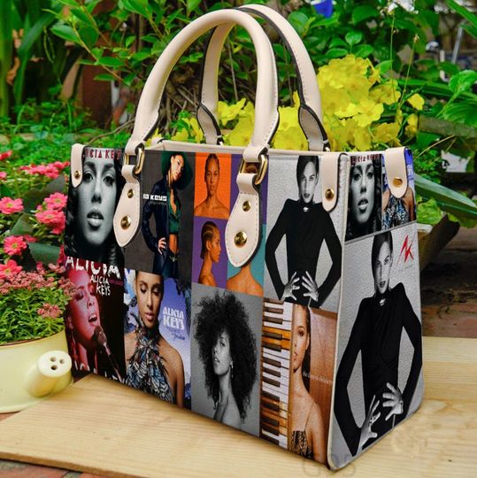 Alicia Keys Leather Bag Handbag, Music Women Handbag , Alicia Keys Women Purses