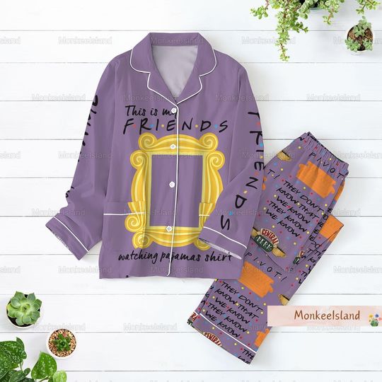 Friends Tv Show Pajamas, Friends Series Women Pajamas, Gift For Her