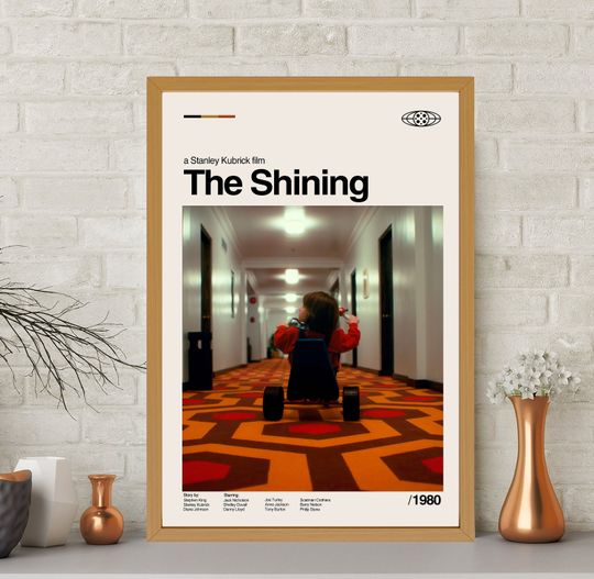 The Shining Poster, The Shining Print, Vintage Poster, Modern Art Print, Midcentury Art, Minimalist Art, Wall Decor