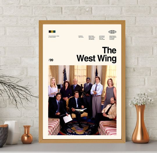 The West Wing Poster, The West Wing Print, Movie Poster, Vintage Poster, Retro Poster, Minimalist Art