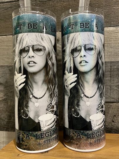 Stevie Nicks Tumbler with Lid and Straw 20oz