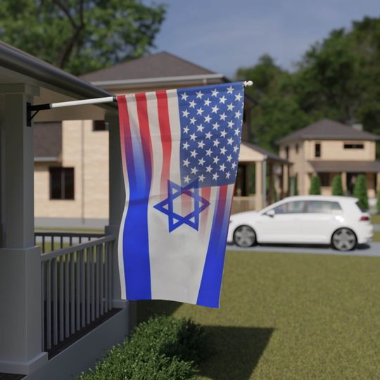 Israel American Flag, House Banner
