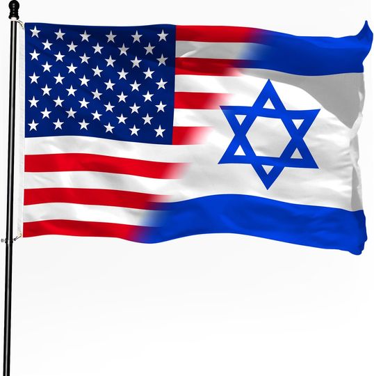 Israel Flag israeli and American Friendship Flag  - I Stand with Israel
