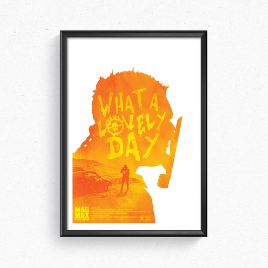 Mad Max Fury Road Furiosa Art Print Sci Fi Movie Poster Home Decor