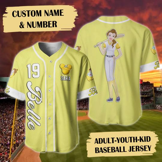 Personalized Princess Baseball Jersey, Custom Princess Shirt