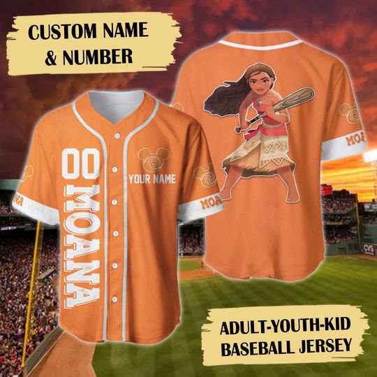 Custom Name & Number Native Princess Baseball Jersey
