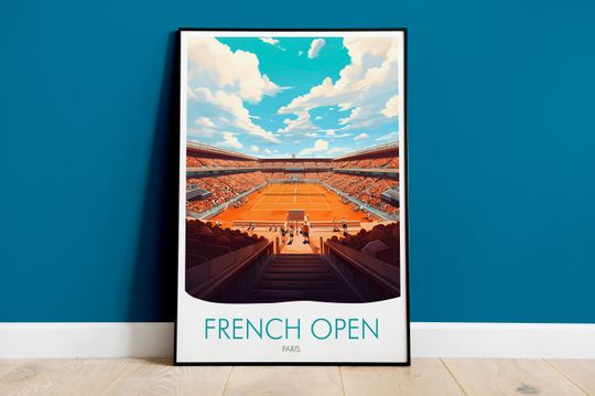 The French Open Print, Tennis Poster, Sports Poster