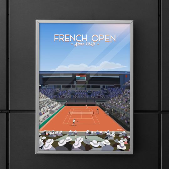 French open poster - Roland Garros tennis poster