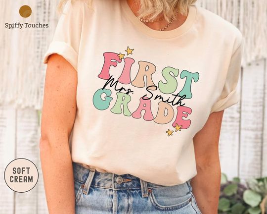 Custom First Grade Team T-Shirt, First Grade Teacher
