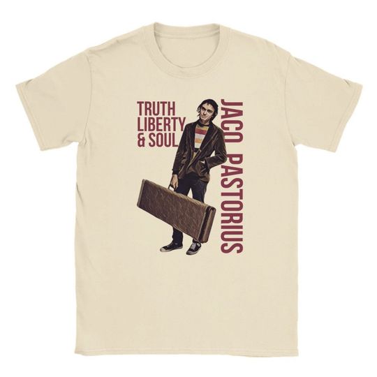 Jaco Pastorius Shirt | Vintage Jazz Bassist Tee |  Retro Musician T-Shirt | Soul Music tee