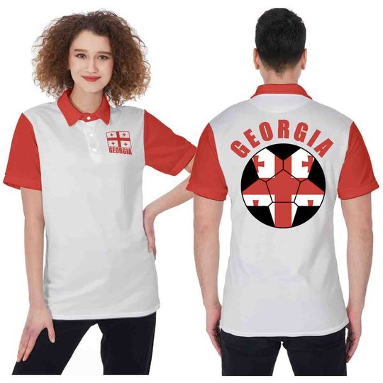 Georgia Unisex Football Supporters Fan Polo Shirt