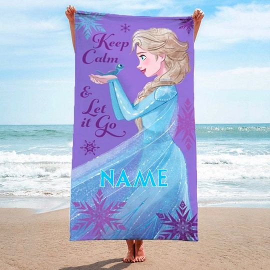 Ice Princess Movie Beach Towels, Cartoon Family Summer Trip Gift