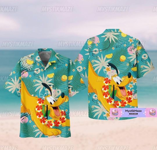 Dog Hawaiian Shirt, Dog Dog Button Shirt, Dog Dog Vacation Shirt, Dog Summer Shirt