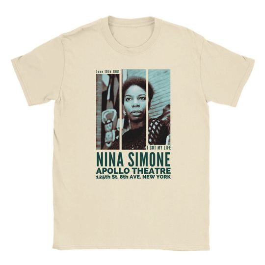 Nina Simone Legendary Songstress Vintage Tee | Jazz Lovers T Shirt | Jazz Legends Shirt | Jazz musician woman Shirt