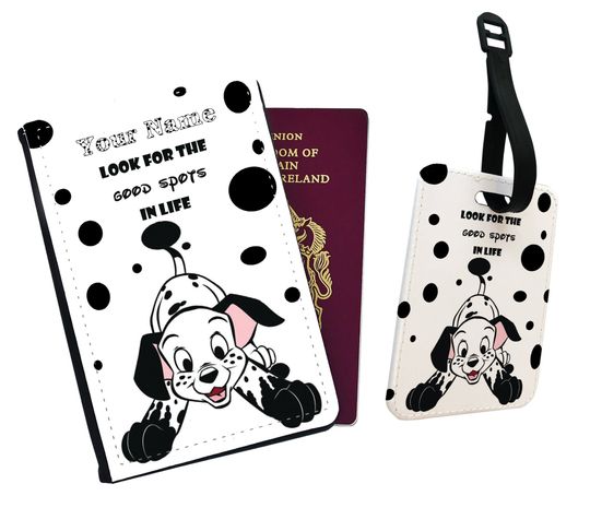Personalized Disney 101 Dalmatians, First Passport, Look For The Good Spots Passport Cover