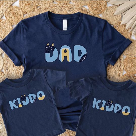 Puppy Dog - Dad and Kiddo Matching T-Shirts