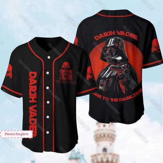 Darth Vader Baseball Jersey, Star Wars Jersey Shirt, Custom Name Shirt