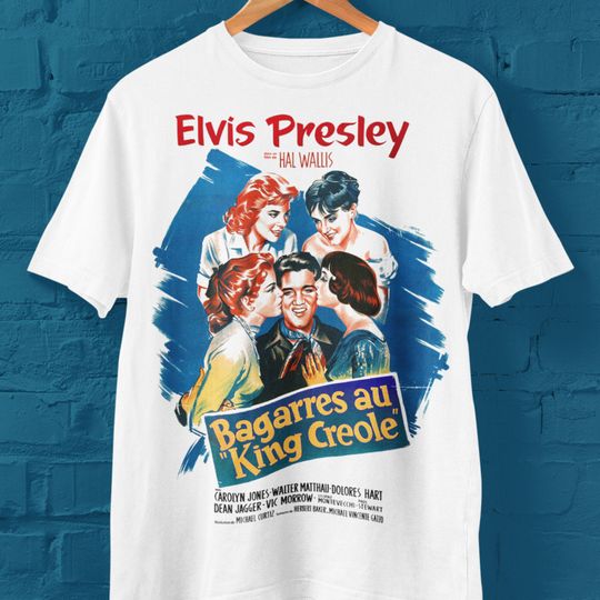 Elvis Presley King Creole French Movie Poster Tee T-Shirt