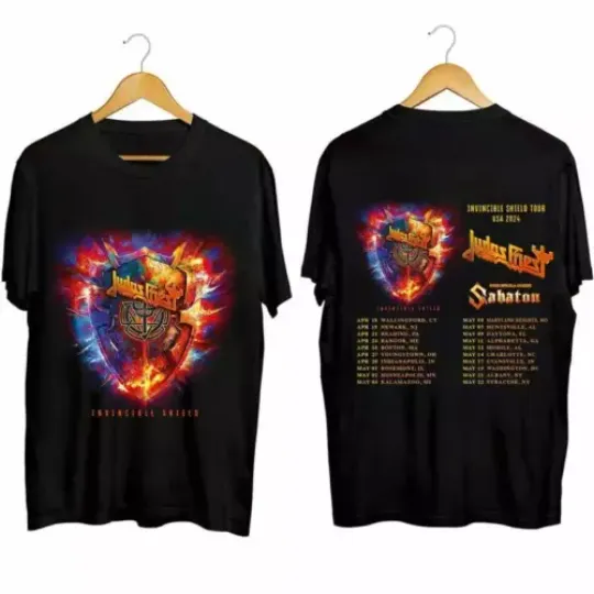 Judas Priest Invincible Shield 2024 Tour Shirt, Judas Priest Band Fan Gift