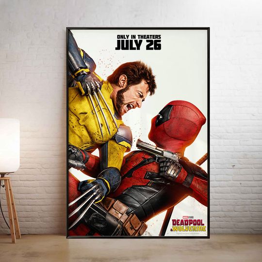 Deadpool & Wolverine (2024) Movie Poster  Wall Art