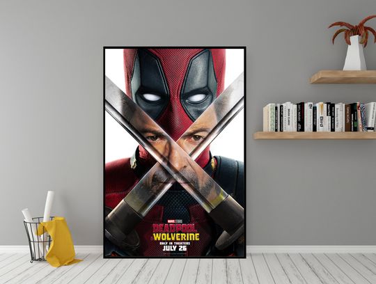 Deadpool & Wolverine Movie Poster Canvas Print