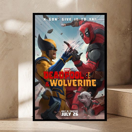 Deadpool & Wolverine Movie Poster- High Quality Canvas