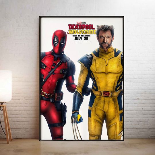 Dead Pool and Wolverine 3 Movie Poster Canvas