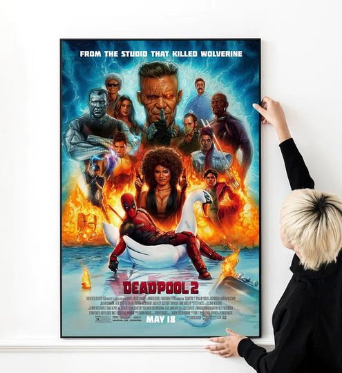 Deadpool 2 Movie Cover Marvel Superhero Poster