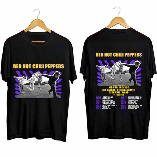 Red Hot Chili Peppers 2024 Tour Shirt, Red Hot Chili