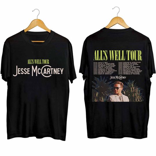 Jesse McCartney - All's Well Tour 2024 Shirt, Jesse McCartney Fan Shirt