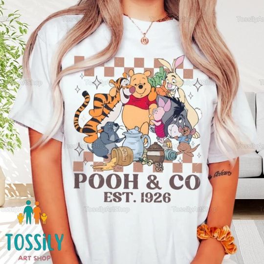 Pooh & Co Est 1926 Shirt, Mouse Pooh Bear Shirt, Retro Winnie The Pooh Shirt