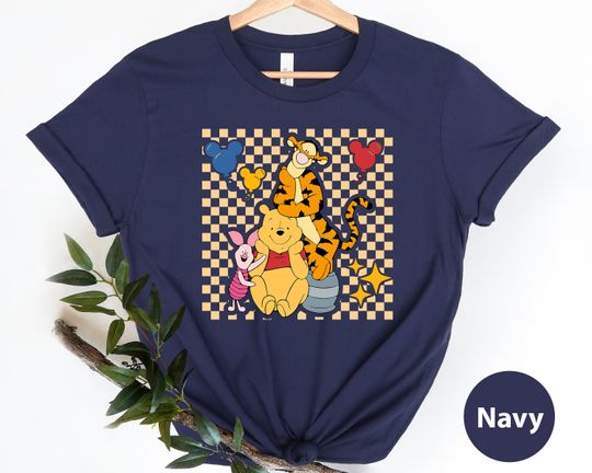 Retro Winnie The Pooh Shirt, Vintage Pooh Friends Shirt, Cute Pooh Family Shirt