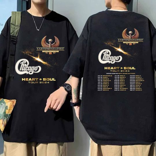 Earth Wind And Fire And Chicago Heart & Soul Tour 2024 Shirt