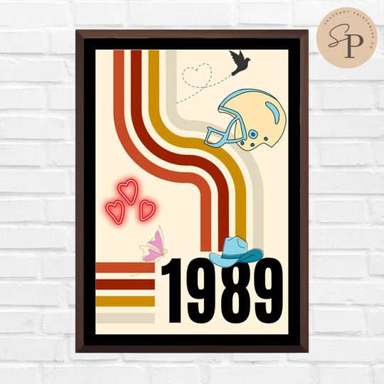 1989 retro print A2 A3 A4 A5 Taylor inspired country print