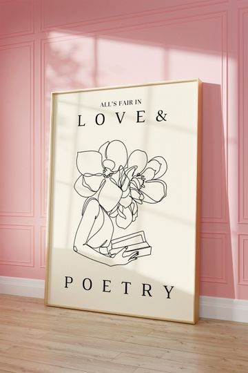 Love & Poetry  | Taylor | Vintage printable gallery wall art