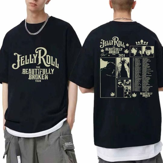Jelly Roll The Beautifully Broken Tour 2024 Shirt, Jelly Roll 2024 Concert Shirt
