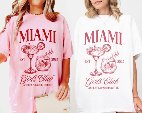 Miami Girls Club T-shirt, Miami Bachelorette Shirts, Miami Trip Tee