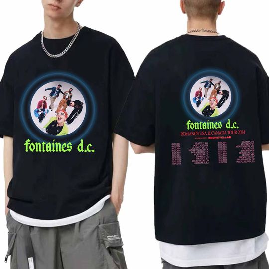 Fontaines DC 2024 Tour Shirt, Fontaines DC Band Fan Shirt