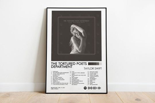 The Tortured Poets Anthology Poster, Taylor Poster, Album Music, Gift