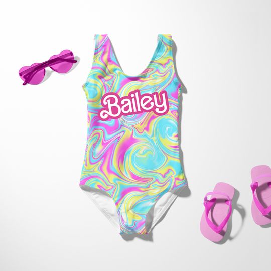 Barbi Bathing Suit Birthday Girl Swimsuit Bathing Suit