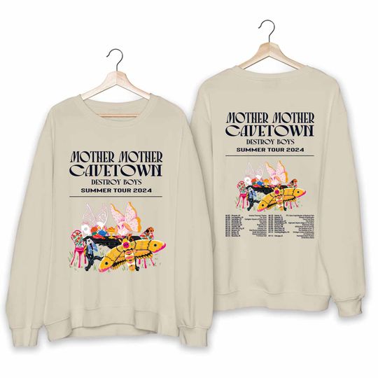 Cavetown and Mother Mother - Destroy Boys Summer Tour 2024 Sweatshirt