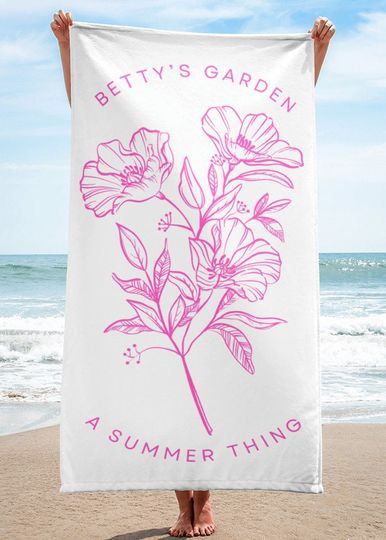 Bett's Garden Beach Towel Florida!!! Beach Towel