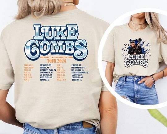 Lukee Comb 2024 Tour Shirt, Lukee Comb Shirt, Lukee Comb Merch, Country Music Tee, Lukee Comb Fan Shirt