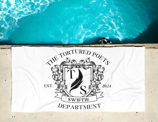 Tortured Poets Department New Album Beach Towel