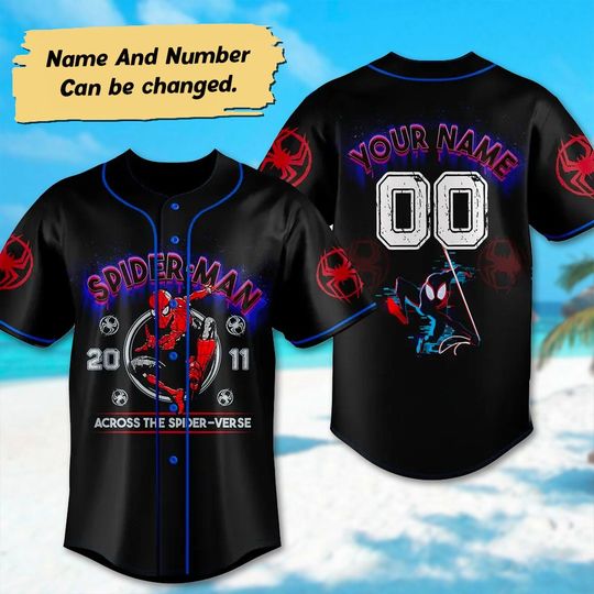 Personalized Spider Man 3D Baseball Jersey, Hero Basketball Jersey Team, Superhero Jersey