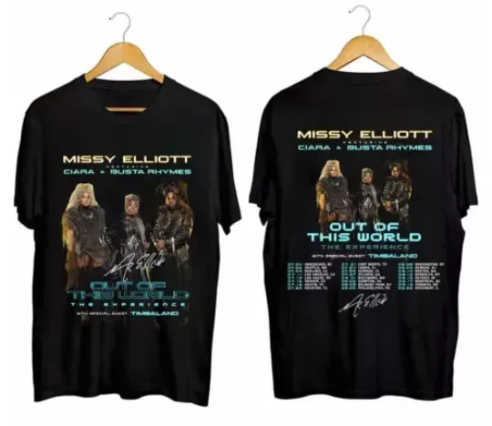 Missy Elliott Out of This World 2024 Tour Signature T-Shirt
