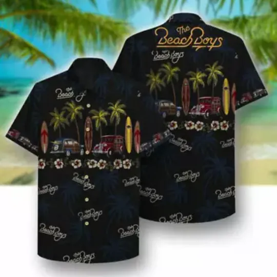 The Beach Boys Rock Band Unisex Hawaiian Shirt Gift Hot Summer 2024
